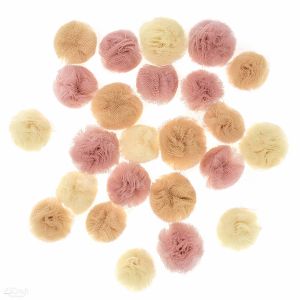 Pompony tiulowe dpCraft Mix #2, 24szt